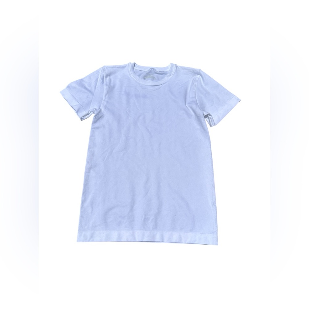 Boys Nearly Nude White Short Sleeve Tee Classic Crew Neck